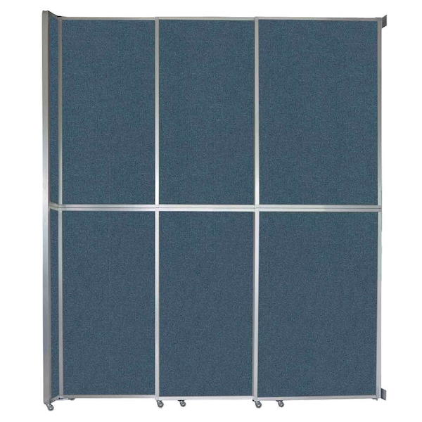 Operable Wall Sliding Room Divider 9'9" x 12'3" Caribbean Fabric